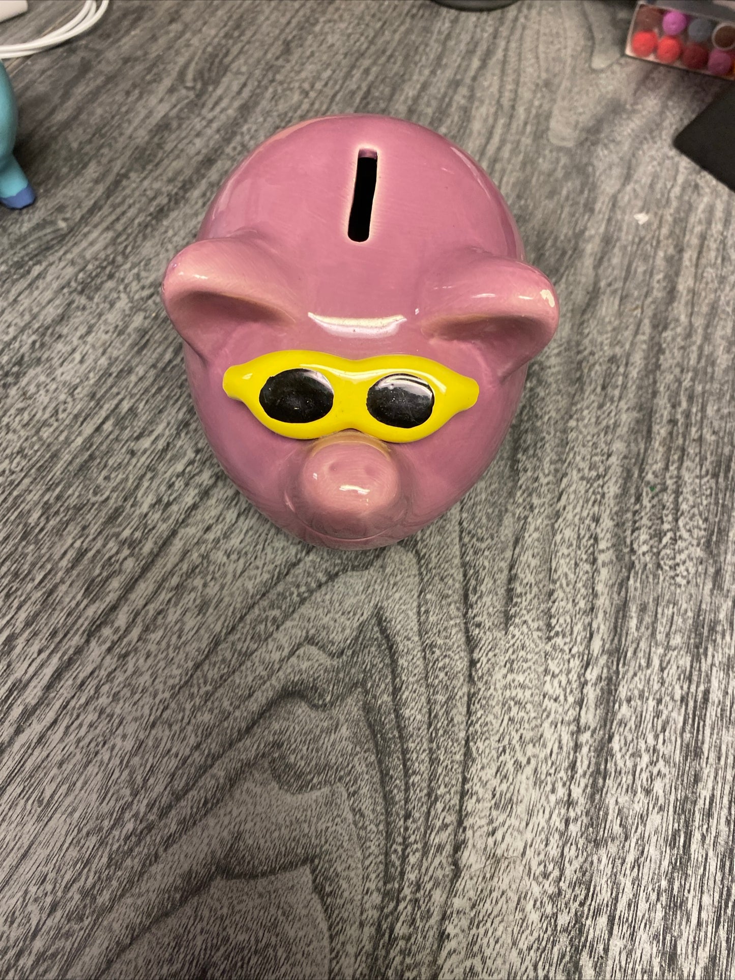 (2087) booth #282 sunglasses piggy bank
