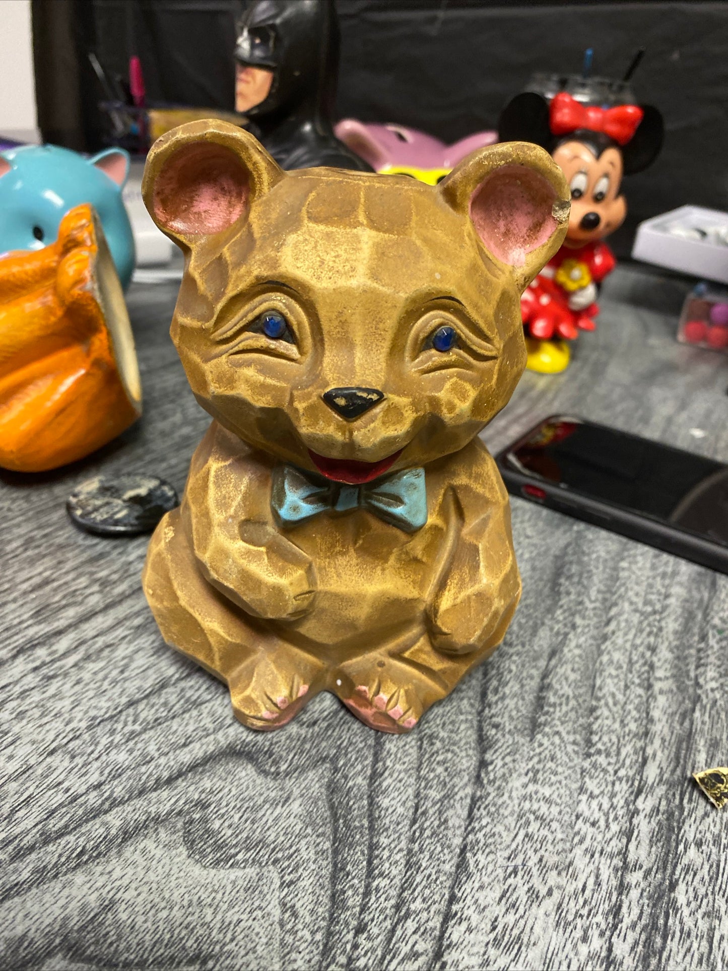 (2093) booth #282 bear piggybank