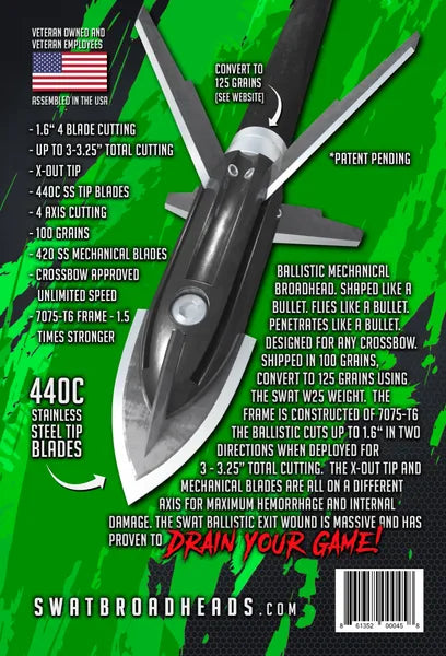 Swat Ballistic broadheads