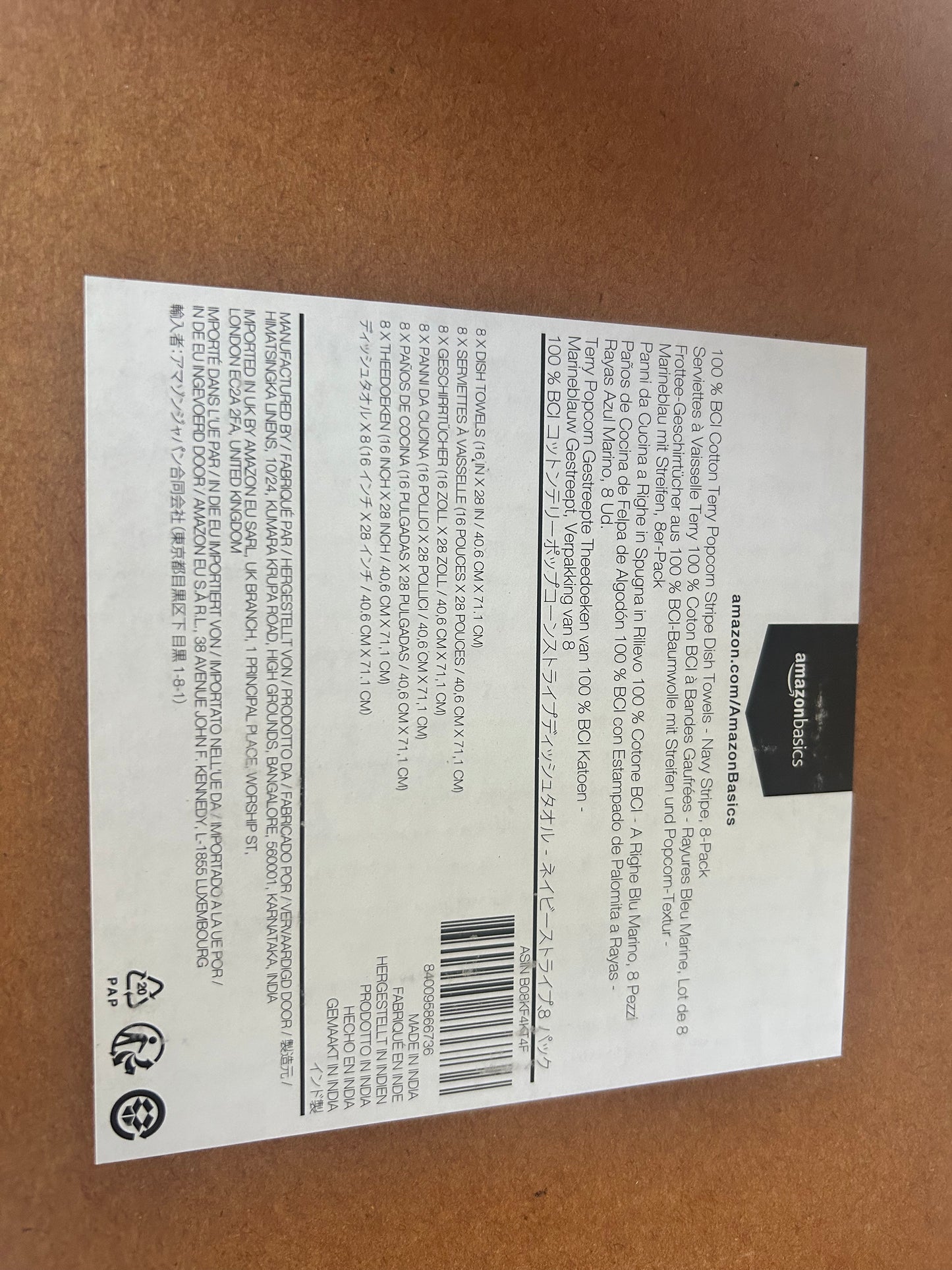 Terry popcorn stripe dish towels-(005)