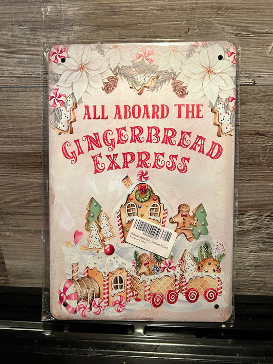 Christmas sign- All Aboard the gingerbread express-(016)