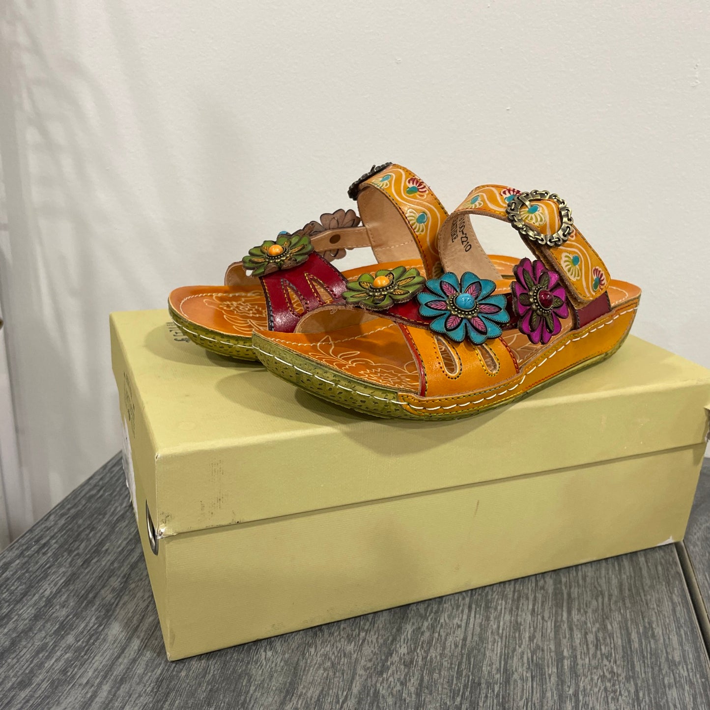 Spring Step L’Artiste Handpainted Sandals (057)