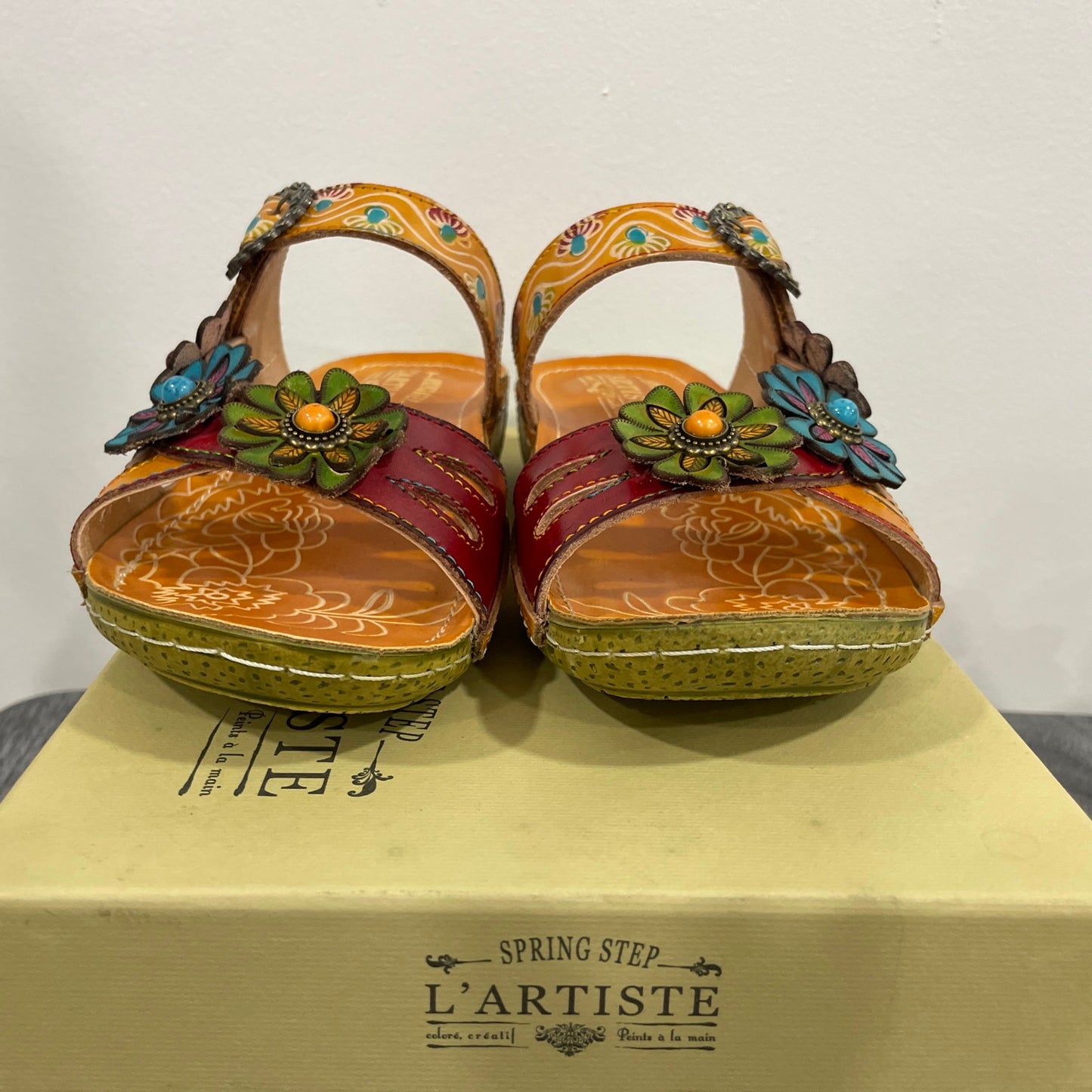 Spring Step L’Artiste Handpainted Sandals (057)