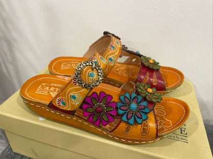 Spring Step L’Artiste Handpainted Sandals (057)