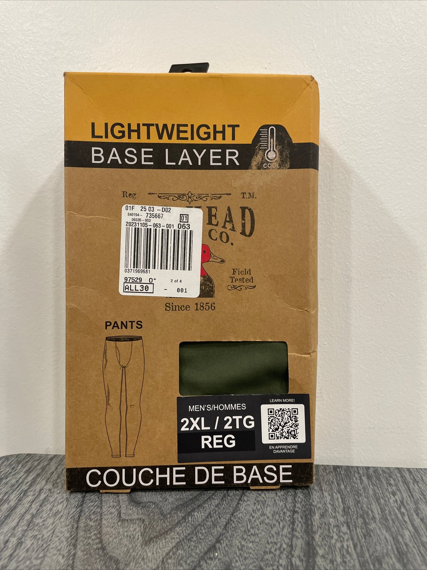 Red Head Brand Co. lightweight base layer men’s pants (064)