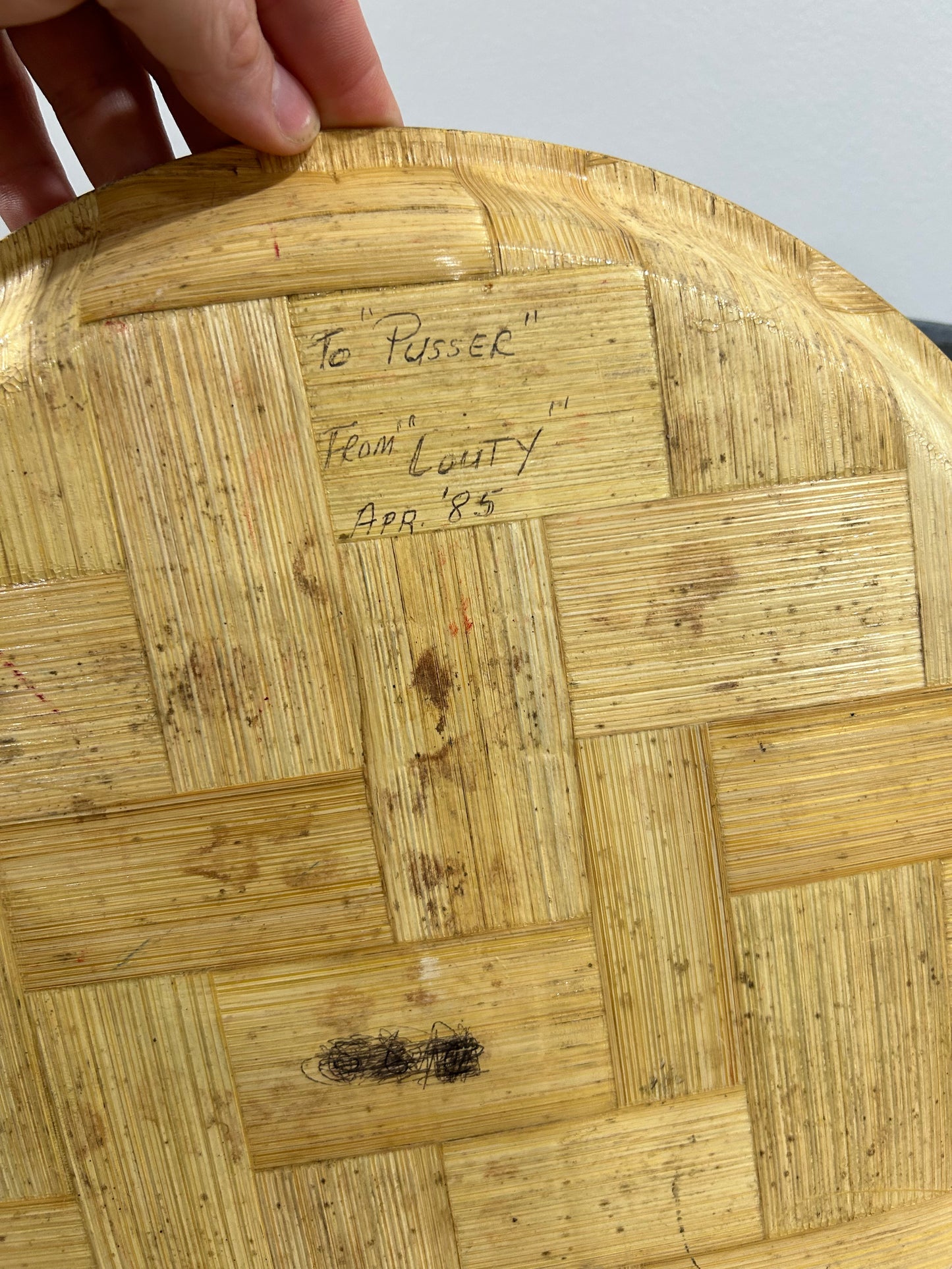 Vintage Florida woven plate -(087)