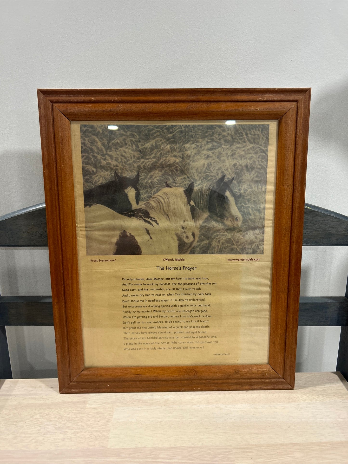 The horse prayer picture -(192)