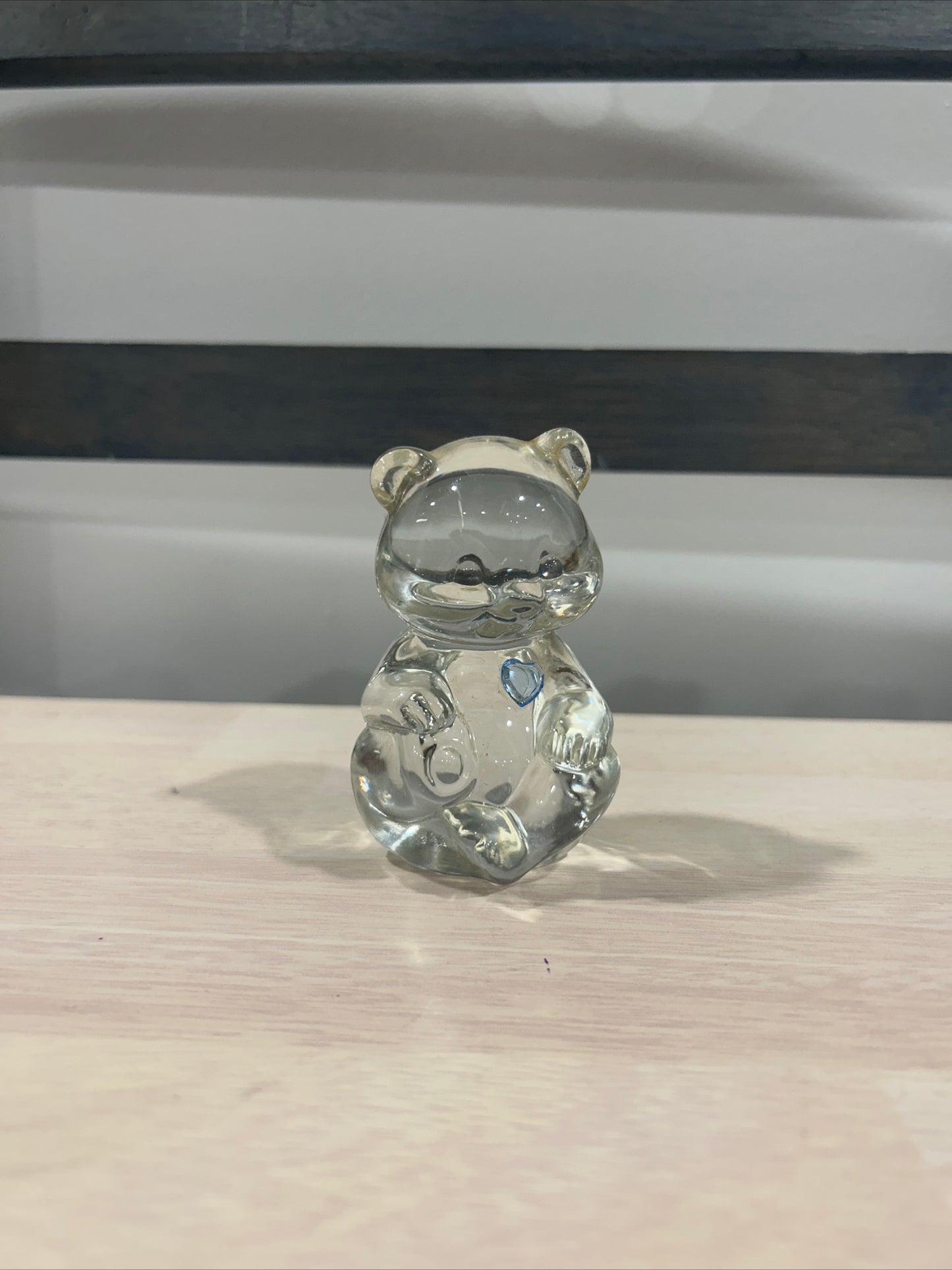 Clear glass bear -(194)
