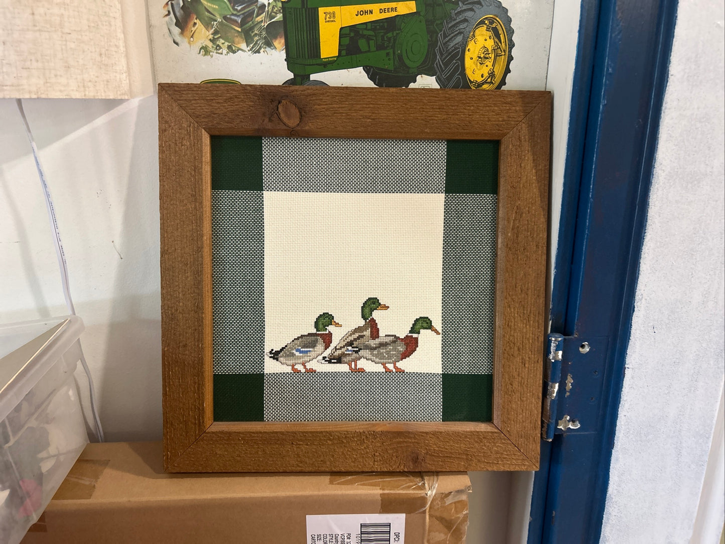 (393) mallard crossstich picture